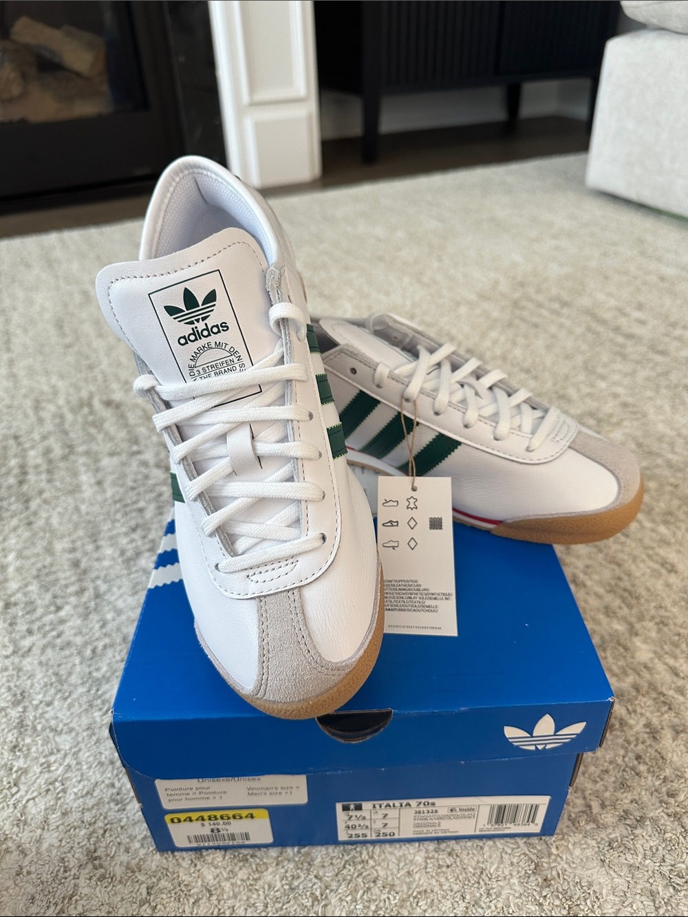 adidas Italia with Green Stripes